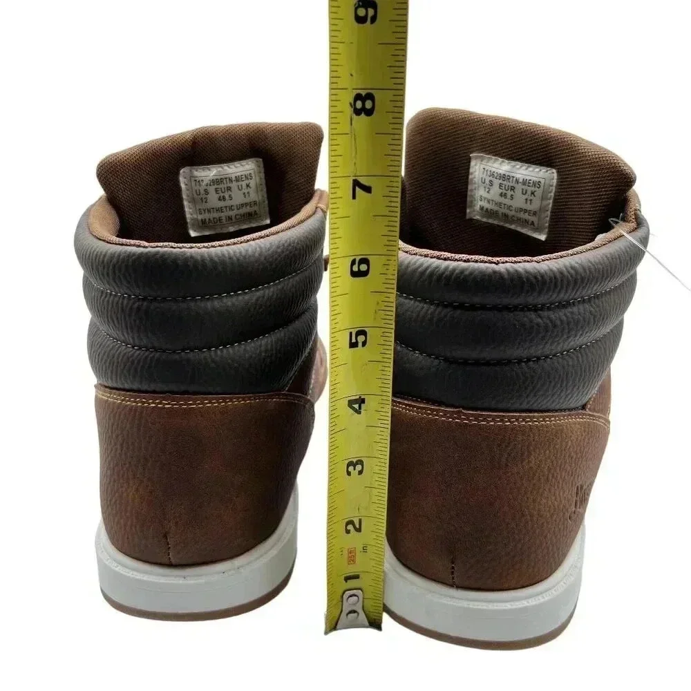 G.H.Bass NEW Mens 12 Walking Casual Lace Up Ankle Desert Boots 2 Tone Brown Tan
